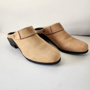 Women's Ariat Size 9 tan mule, slide, clog